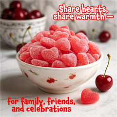 FUNTASTY Cherry Hearts chewy texture delights guests at parties.