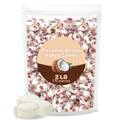 FUNTASTY Coconut Drops creamy center revealed, rich coconut flavor.
