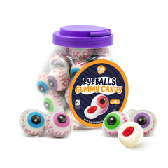 Funtasty Eyeballs Gummy Jar displayed for sharing at parties
