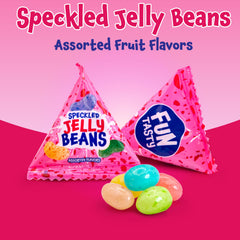 FUNTASTY Jelly Beans candy table display with vibrant colors.