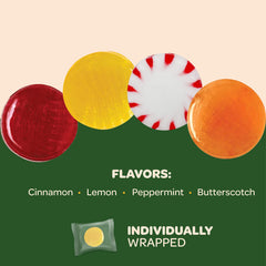 FUNTASTY sugar-free butterscotch hard candy close-up with glossy wrap