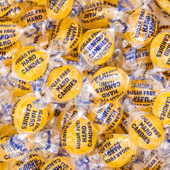 FUNTASTY sugar-free lemon hard candy pack with zesty flavor, ideal for quick snacking.