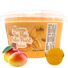 Fusion Select Boba Bursting Bobaz mango pearls bursting with fruit juice for lively drinks