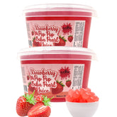 Fusion Select bursting boba pearls strawberry pack front, ideal for vibrant tea toppings.