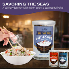 Fusion Select Katsuo Komi furikake bottle with bonito flakes for ramen topping