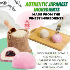 Fusion Select Japanese Mochi Taro flavor close-up, soft center and delicate sweetness