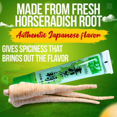 Fusion Select Real Wasabi Tube squeezed-dispensing: mess-free addition to meals.