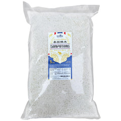 Fusion Select Sanpatong sticky rice bag front highlights GMO-free, gluten-free quality.