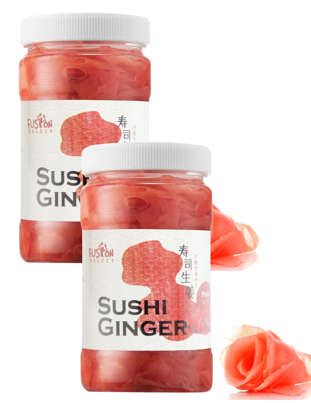 Fusion Select sushi ginger natural sliced gari for fresh sashimi pairings.
