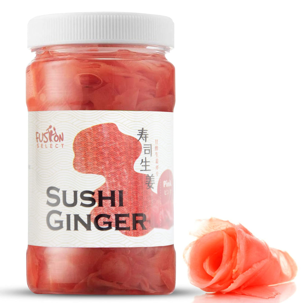 Fusion Select Sushi Ginger sliced pink pack for ready-to-use gari with clean flavor