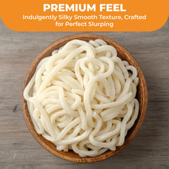 Fusion Select udon shelf-stable pantry display for quick meals.