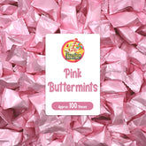 Fusion Sweets And Snacks Pink Buttermints pack-shot ideal for baby shower favors