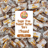 Fusion Sweets sugar-free peanut butter bars bulk pack ready for sharing