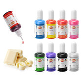 FUTEBO red oil-based coloring bottle for vibrant icing and fondant decoration.