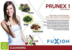 FuXion Prunex1 tea bag in hot water promotes gentle relief.