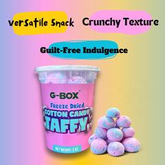 G-BOX Freeze Dried Taffy adds playful texture to desserts and snacks.