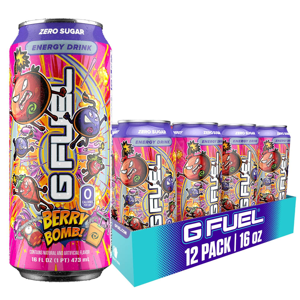G Fuel Berry Bomb can energizes gaming sessions with bold flavor