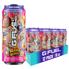 G Fuel Berry Bomb can energizes gaming sessions with bold flavor