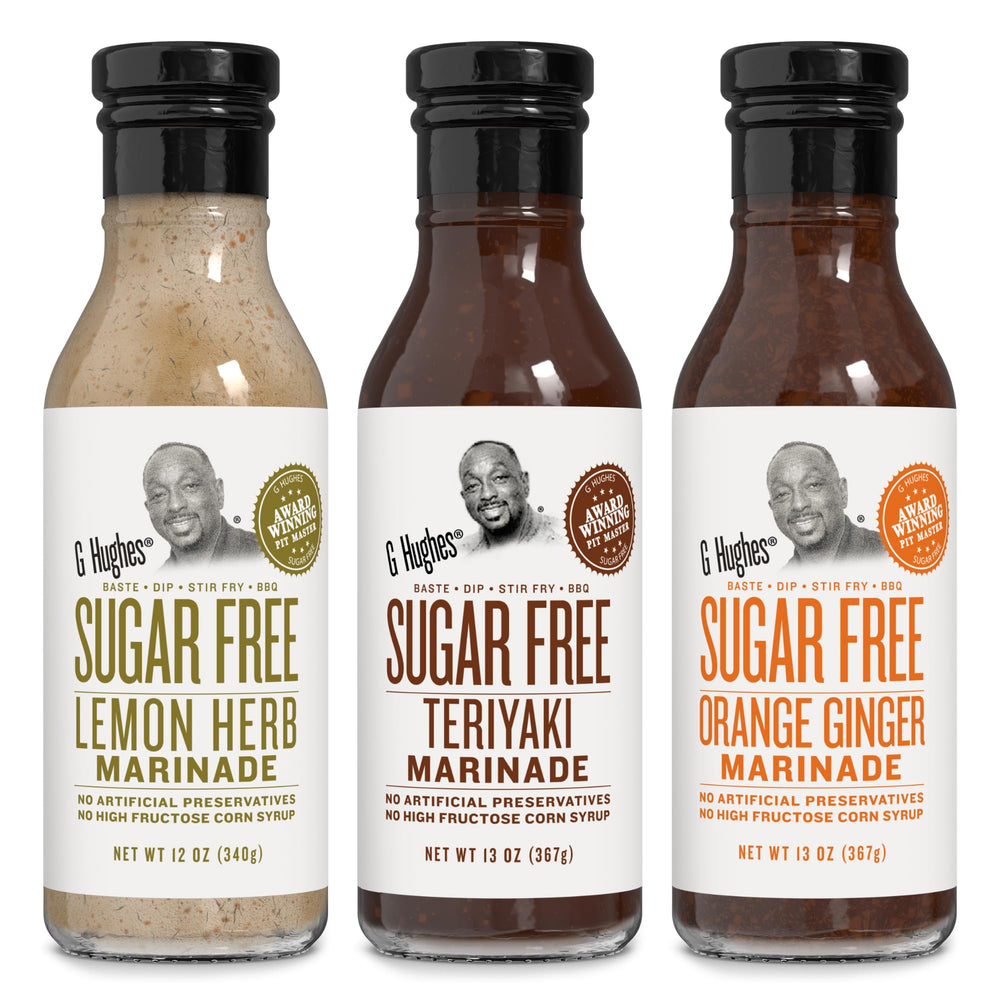 G Hughes Lemon Herb bottle ready for sugar-free grilling and marinade