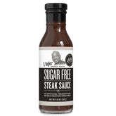 G Hughes Sugar Free Steak Sauce bottle, ideal for steak night and flavor depth.