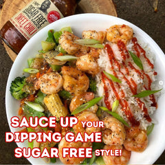 G Hughes sugar free sweet chili sauce on wings dipping with bold heat