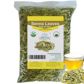 Gabio Green Senna leaves packaging resealable bag preserves aroma and freshness.
