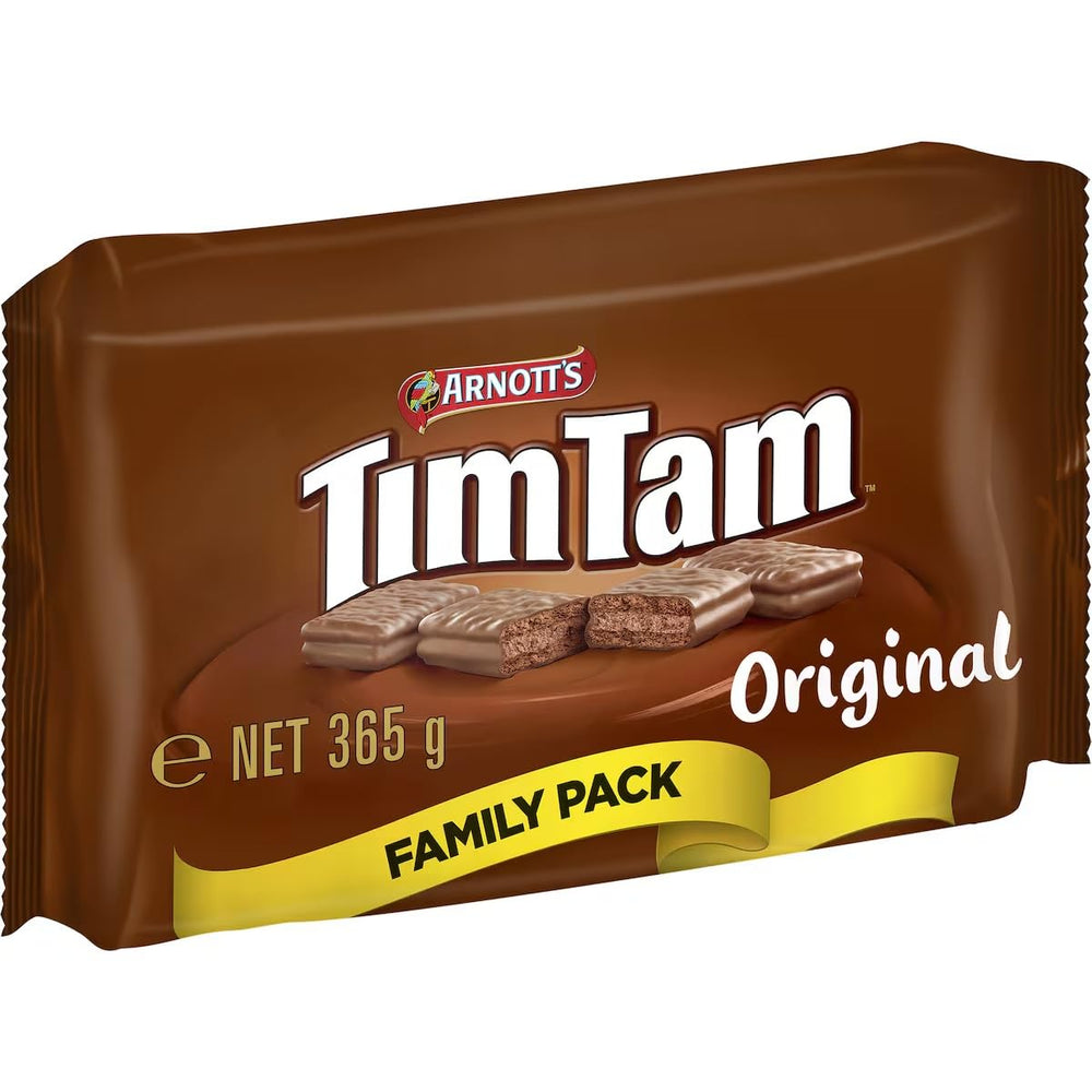 GAF Tim Tam Original Family Pack 365g front view for sharing