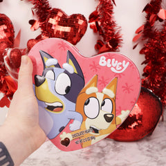 Galerie Bluey valentines box pieces are individually wrapped for freshness