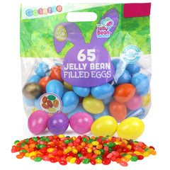 Galerie bulk candy-filled Easter eggs showcase a festive 65-count assortment for Easter gifting.