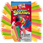 Galerie Kellogg's Froot Loops cereal straws in a box ready to share.