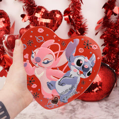Galerie Lilo and Stitch Valentine tin closeup highlighting durable, reusable keepsake