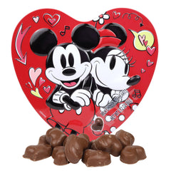 Galerie Mickey and Minnie Valentine tin, front view, ideal for gifting and keepsakes.