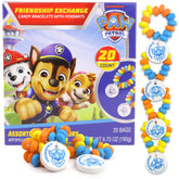 Galerie Paw Patrol candy bracelets packaging close-up, ideal for party displays and favor bags.