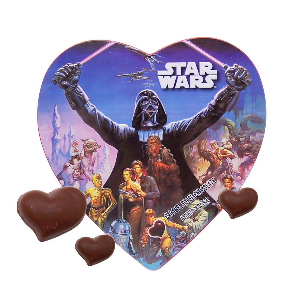 Galerie Star Wars valentines tin cover highlighting gift-ready packaging.