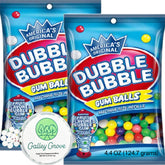 Galley Grove Dubble Bubble mini-refills bag of bright fruit gumballs for quick mini-machine fun