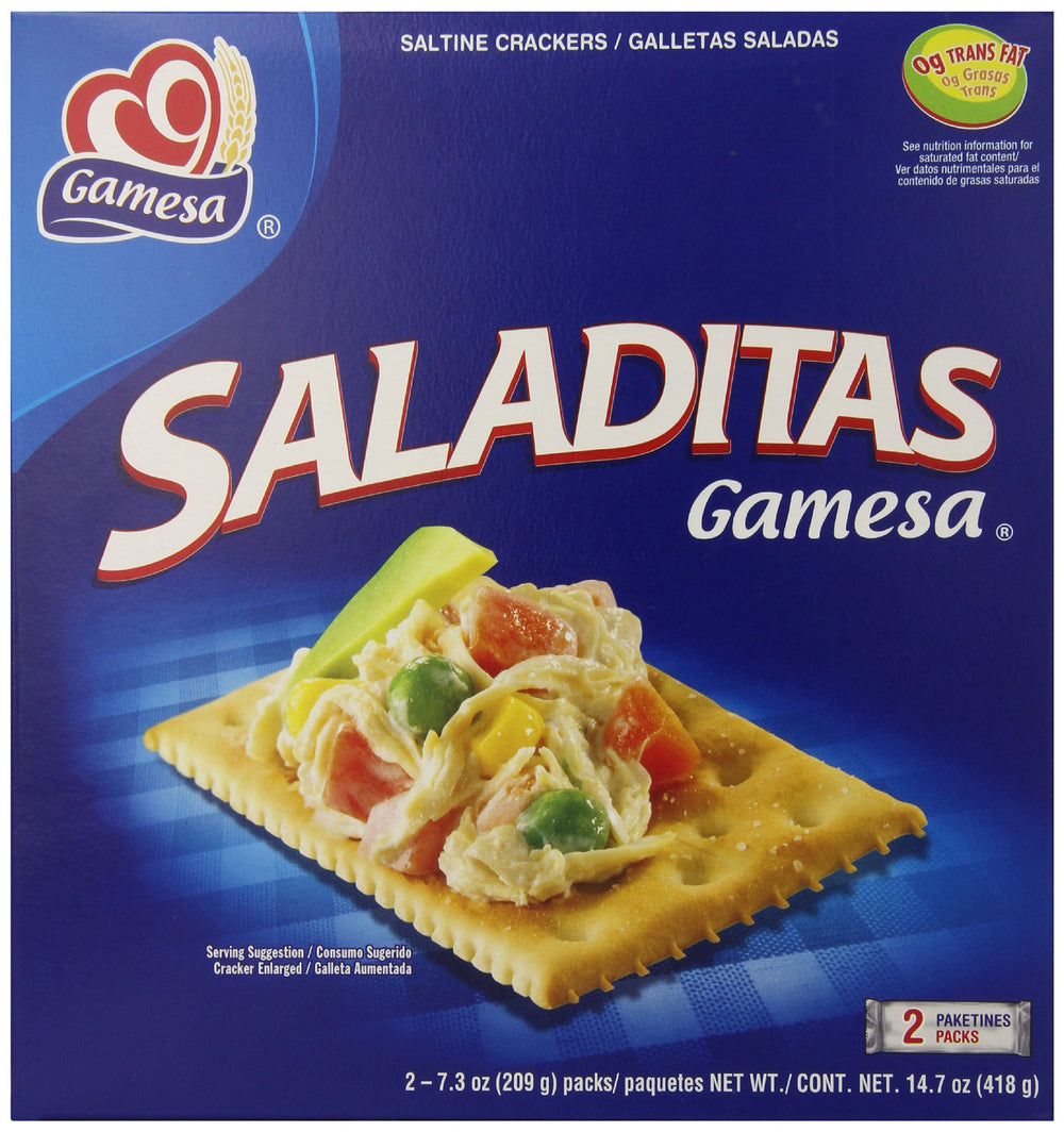 Gamesa Saladitas crackers saltine style, perfect with soups or dips