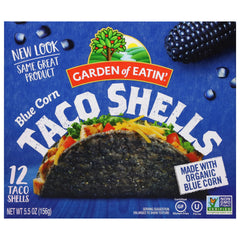Garden of Eatin' blue corn taco shells 5.5 oz, crisp shells ideal for tacos