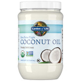 Garden of Life Raw Coconut Oil bottle front showing pure organic quality.