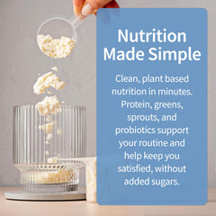 Garden of Life Raw Organic Meal blended with fruit for a smooth smoothie
