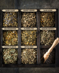 Gardenika eight 2oz tea packs showcasing variety for flavorful brews.