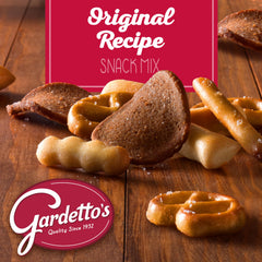Close-up of crunchy breadsticks and rye chips from Gardetto's Original Recipe for a satisfying crunch.