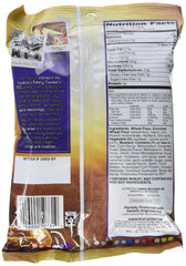 Close-up of crispy rye chips with deli style mustard flavor for bold snacking.