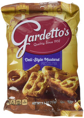 Gardetto's Rye Chips deli style mustard packaging highlights bulk grab-and-go convenience.