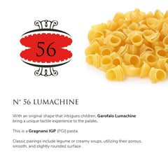 Garofalo Lumachine from Gragnano, Italy, for an authentic pasta experience.