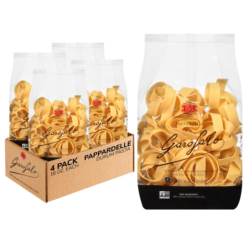 Garofalo pappardelle wide ribbons that hold hearty sauces for a satisfying bite