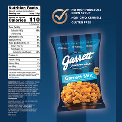 Garrett Popcorn Cheese and Caramel close-up for bold real-ingredient flavors.