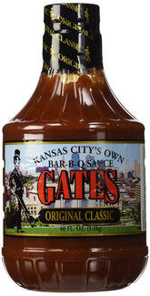 Gates Original Bar-B-Q Sauce 40 oz bottle front, ideal for grilling.