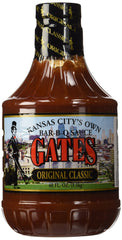 Gates Original Bar-B-Q Sauce 40 oz bottle front, ideal for grilling.