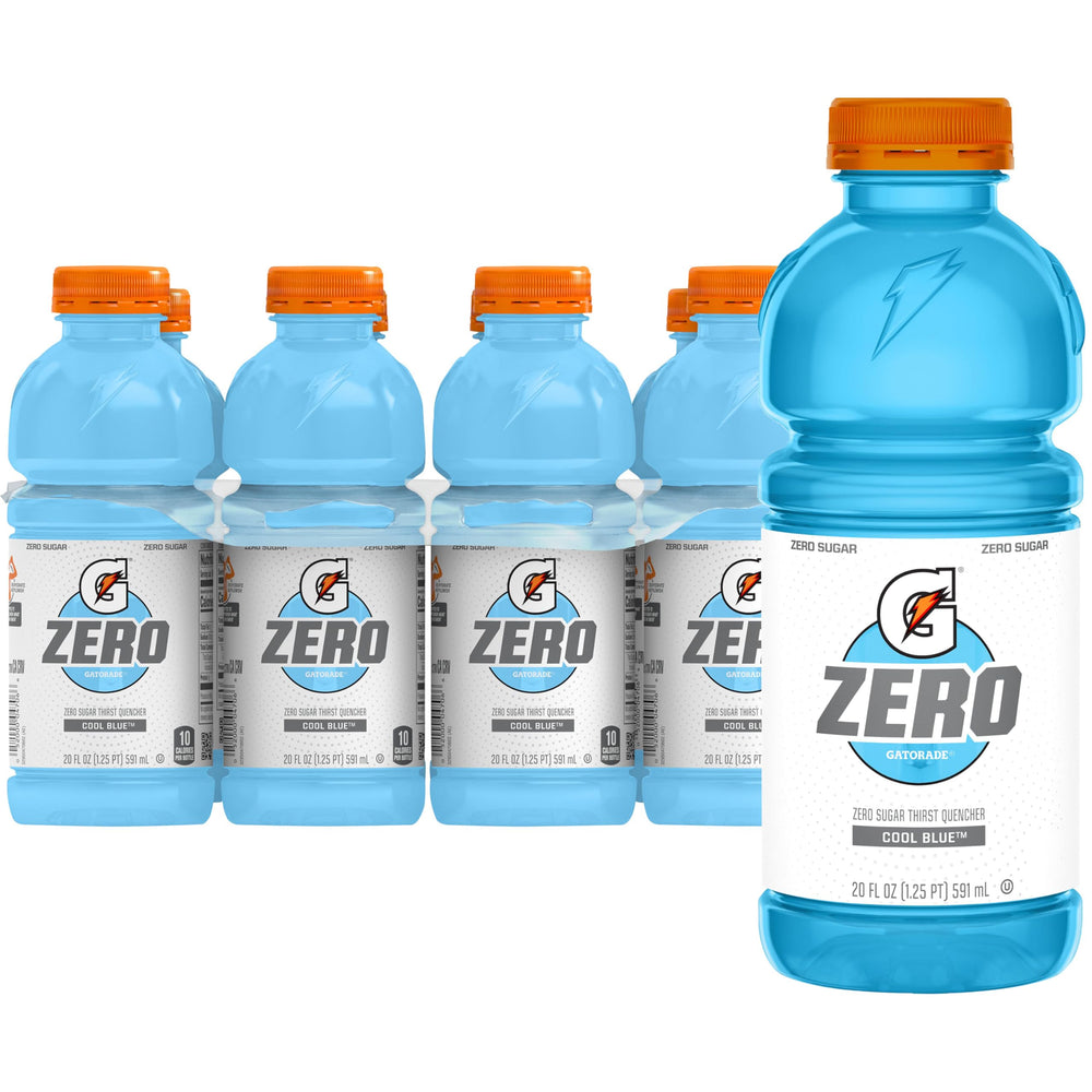 Gatorade Cool Blue 20oz bottle for workouts and steady hydration.