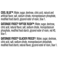 Gatorade Frost Glacier Freeze bottle in cooler ready for practice or game day